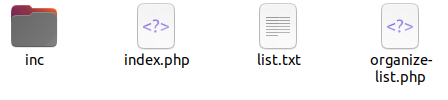 Files and Folders for demo1